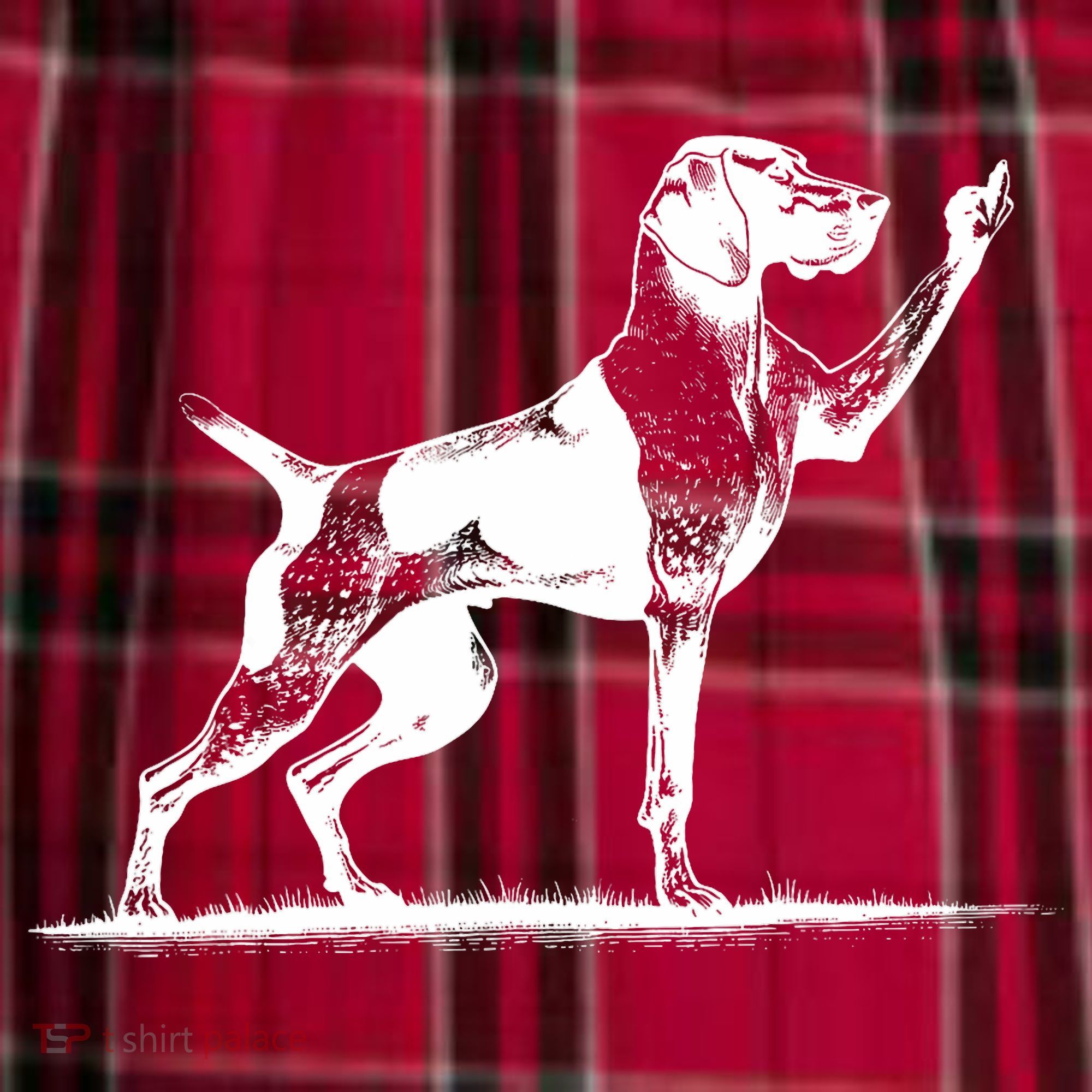 Rude Pointer Dog Asshole German Shorthaired Pointer Dog Women's Flannel Plaid Pajama Pants