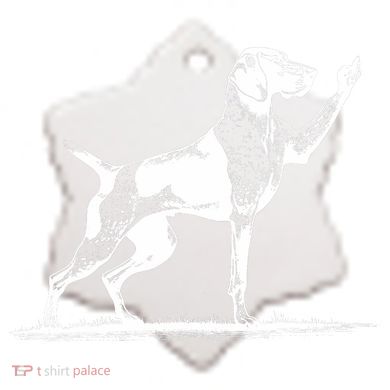 Rude Pointer Dog Asshole German Shorthaired Pointer Dog Ceramic Ornament