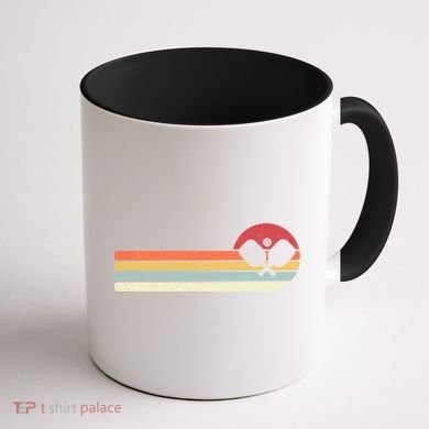 Retro Pickleball Design For Passionate Pickleball Players Gift Coffee Mug back