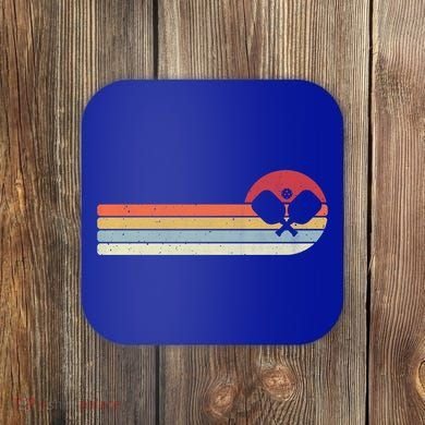 Retro Pickleball Design For Passionate Pickleball Players Gift Coaster