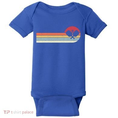 Retro Pickleball Design For Passionate Pickleball Players Gift Baby Bodysuit
