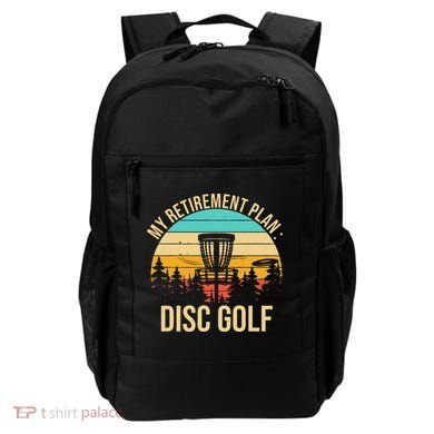 retirement plan disc golf funny disc golfing golfer frolfing Backpack