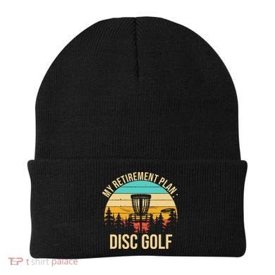 retirement plan disc golf funny disc golfing golfer frolfing Beanie