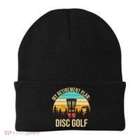 retirement plan disc golf funny disc golfing golfer frolfing Beanie thumb 0
