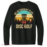 retirement plan disc golf funny disc golfing golfer frolfing V.I.T. Fleece Crew Sweatshirt thumb 0