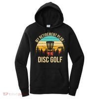 retirement plan disc golf funny disc golfing golfer frolfing Women's Hoodie thumb 0