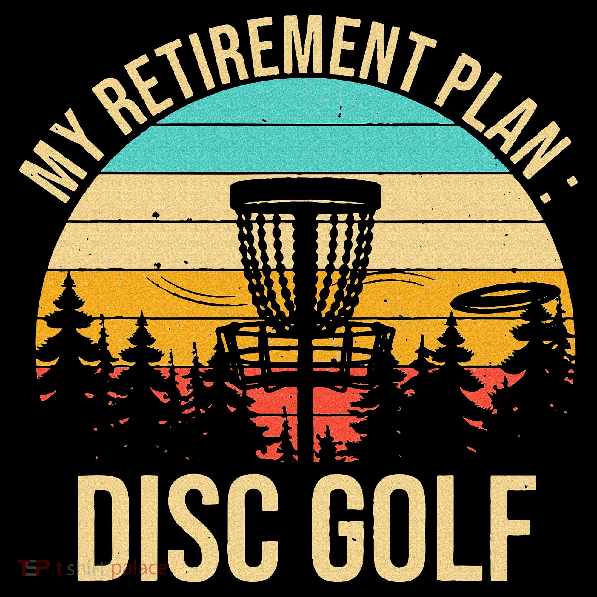 retirement plan disc golf funny disc golfing golfer frolfing Women's Hoodie