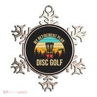 retirement plan disc golf funny disc golfing golfer frolfing Ornament thumb 0