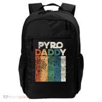 Retro Pyro Daddy Pyrotechnician Father Fireworks Technician Meaningful Gift Backpack thumb 0