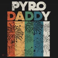 Retro Pyro Daddy Pyrotechnician Father Fireworks Technician Meaningful Gift Pajama Set thumb 2