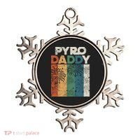 Retro Pyro Daddy Pyrotechnician Father Fireworks Technician Meaningful Gift Ornament thumb 0