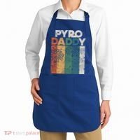 Retro Pyro Daddy Pyrotechnician Father Fireworks Technician Meaningful Gift Apron thumb 2