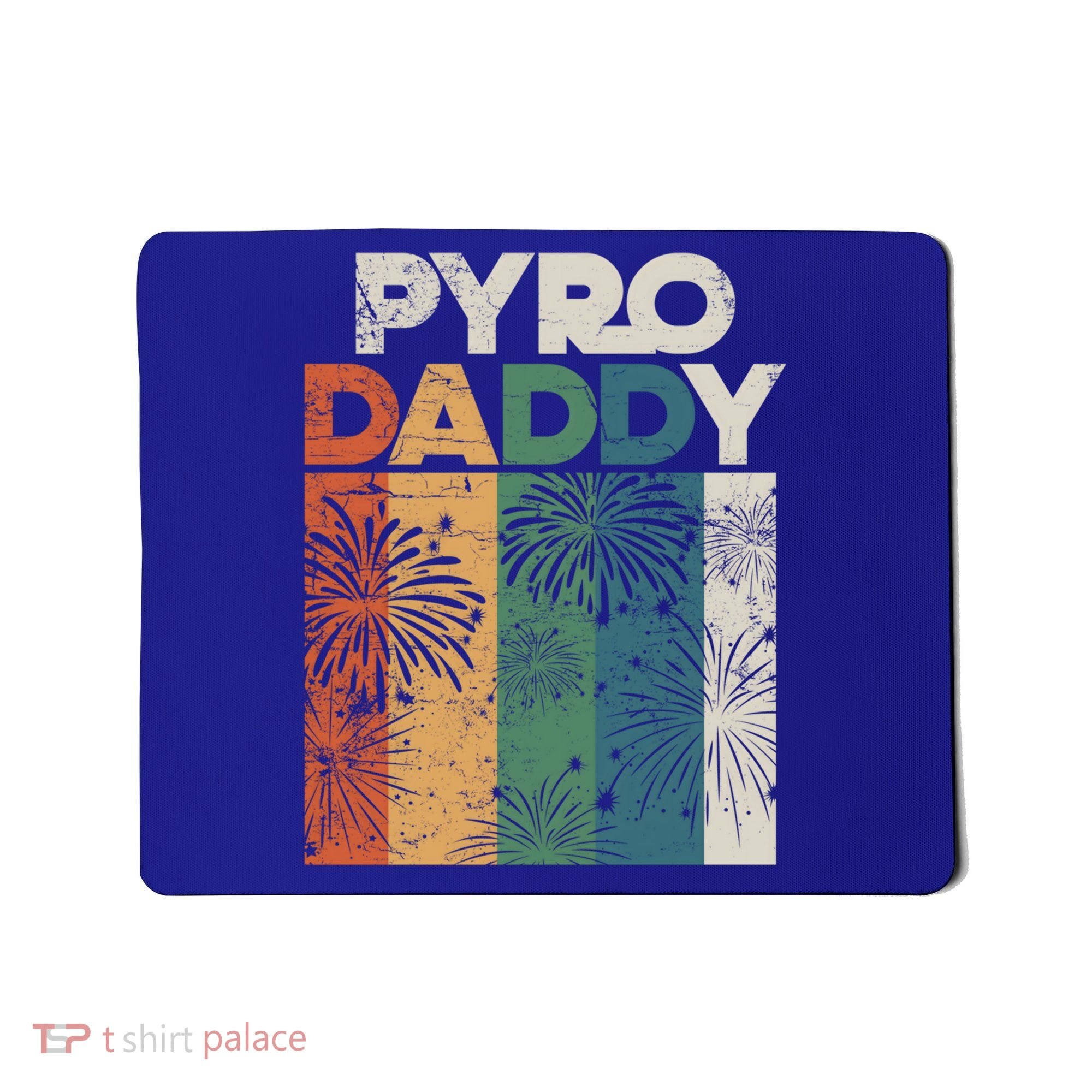 Retro Pyro Daddy Pyrotechnician Father Fireworks Technician Meaningful Gift Mousepad