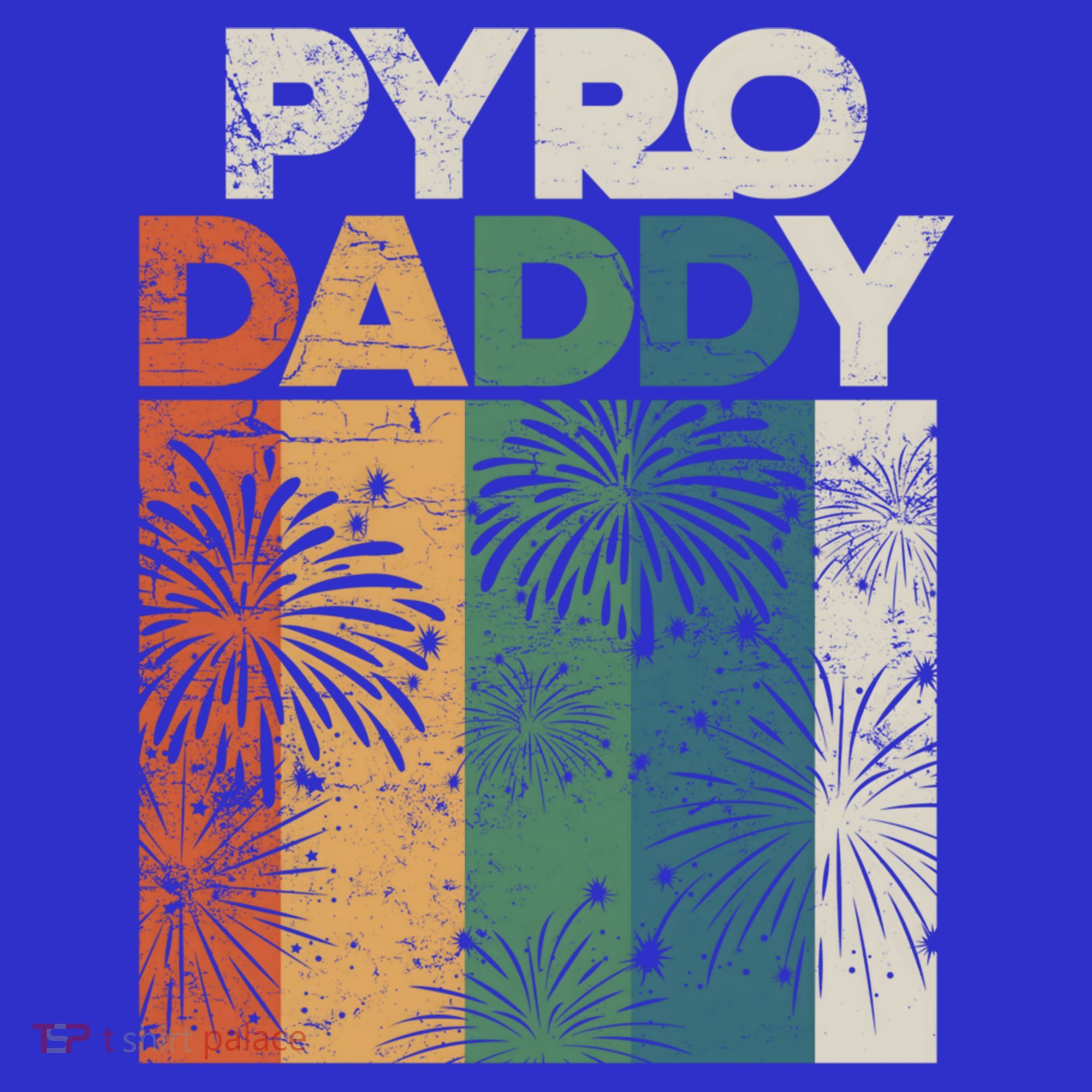 Retro Pyro Daddy Pyrotechnician Father Fireworks Technician Meaningful Gift Baby Bodysuit