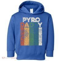 Retro Pyro Daddy Pyrotechnician Father Fireworks Technician Meaningful Gift Toddler Hoodie thumb 0