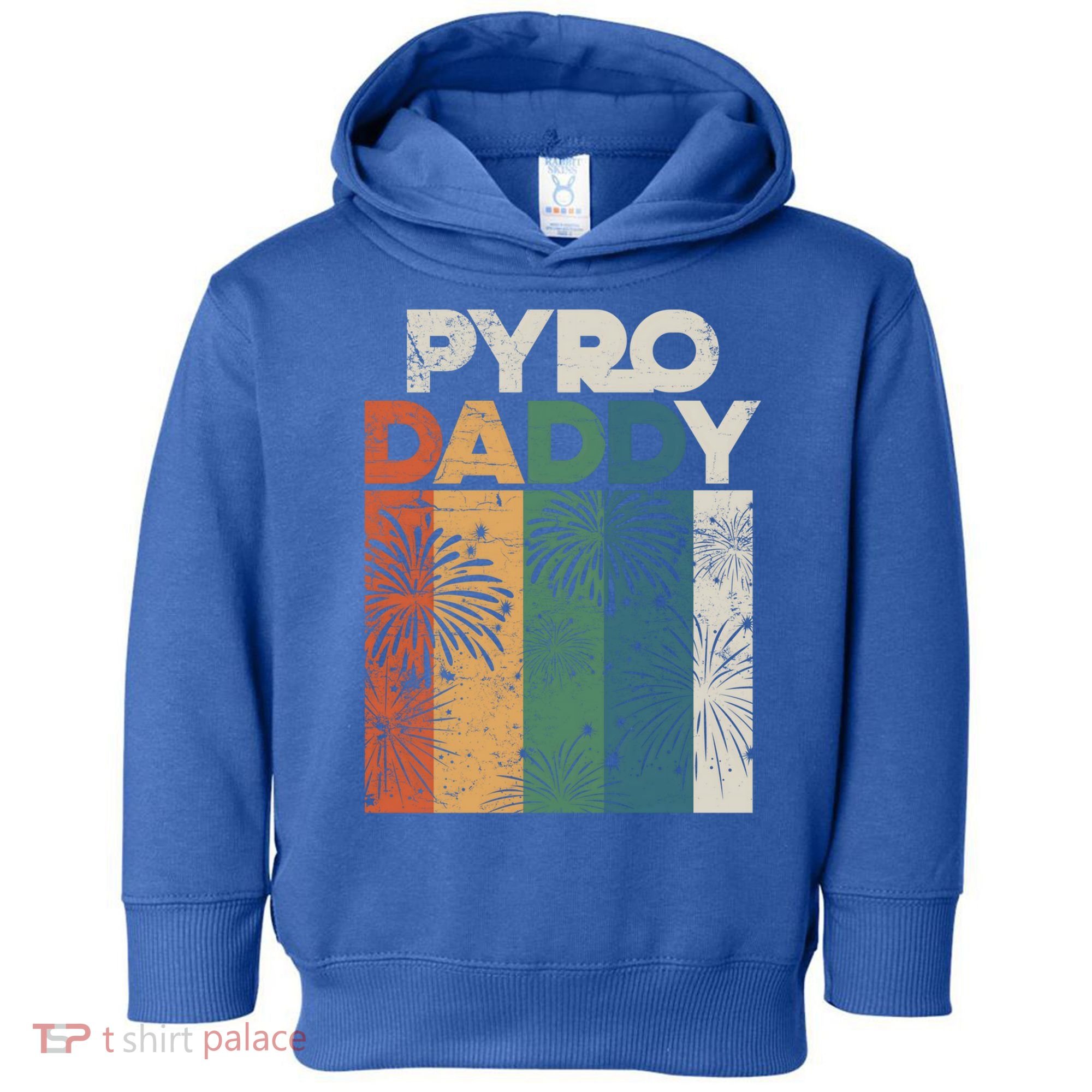 Retro Pyro Daddy Pyrotechnician Father Fireworks Technician Meaningful Gift Toddler Hoodie