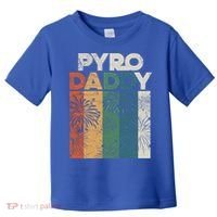 Retro Pyro Daddy Pyrotechnician Father Fireworks Technician Meaningful Gift Toddler T-Shirt thumb 0