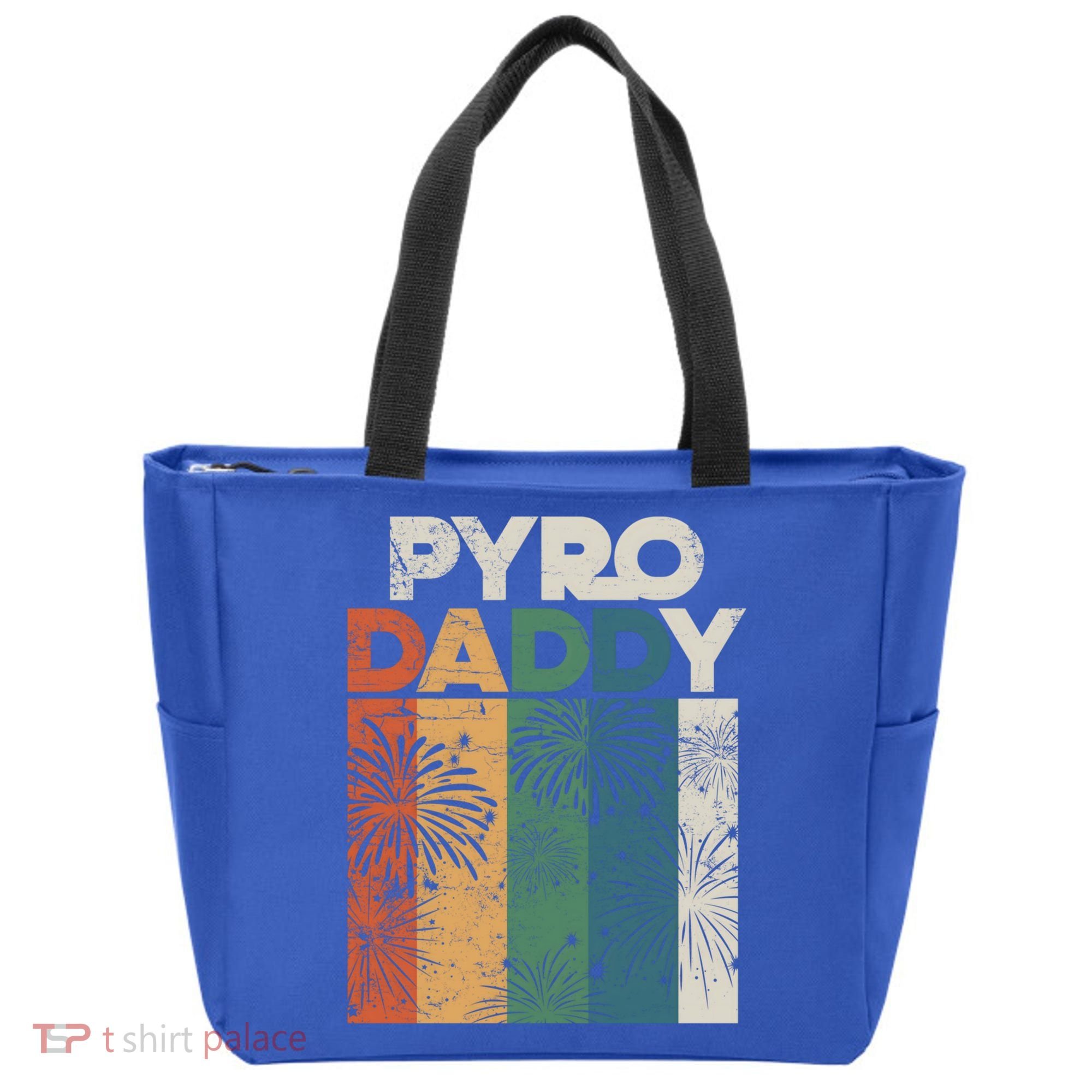 Retro Pyro Daddy Pyrotechnician Father Fireworks Technician Meaningful Gift Tote Bag