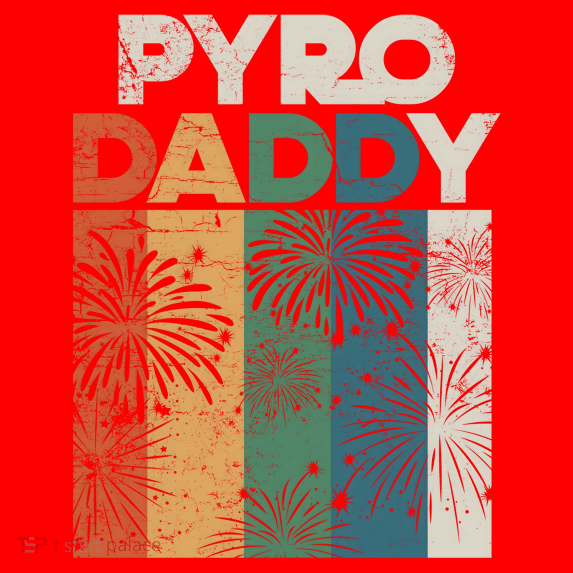 Retro Pyro Daddy Pyrotechnician Father Fireworks Technician Meaningful Gift Santa Hat