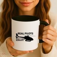 Real Pilots Dont Need Runways Helicopter Pilot Coffee Mug thumb 3