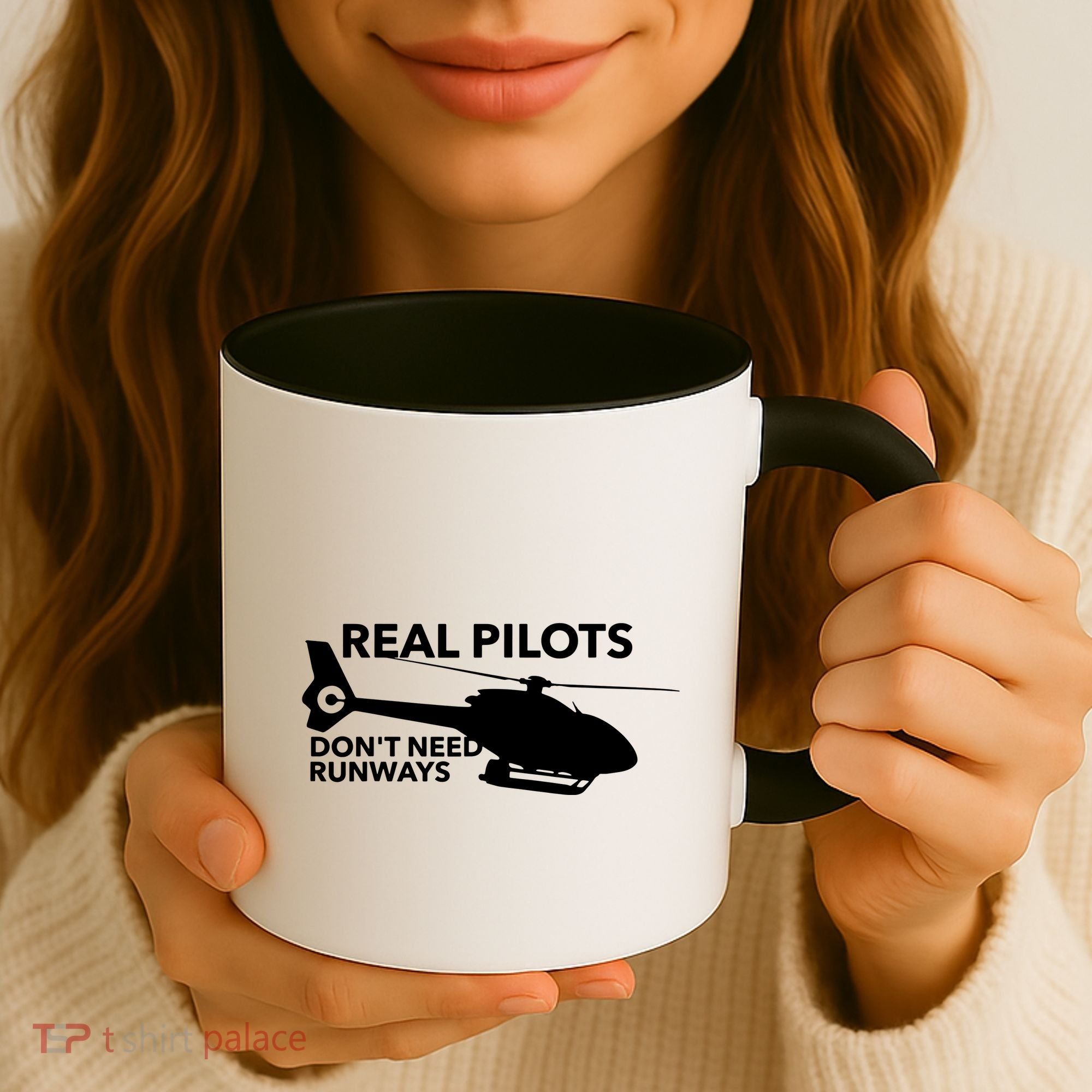Real Pilots Dont Need Runways Helicopter Pilot Coffee Mug