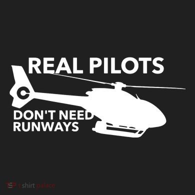Real Pilots Dont Need Runways Helicopter Pilot Zone Performance Long-Sleeve T-Shirt
