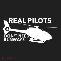 Real Pilots Dont Need Runways Helicopter Pilot Zone Performance Long-Sleeve T-Shirt thumb 2