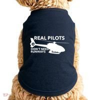 Real Pilots Dont Need Runways Helicopter Pilot Doggie Tank thumb 0