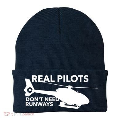 Real Pilots Dont Need Runways Helicopter Pilot Beanie