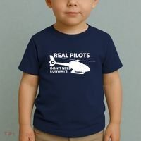 Real Pilots Dont Need Runways Helicopter Pilot Toddler T-Shirt thumb 2