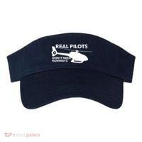 Real Pilots Dont Need Runways Helicopter Pilot Visor thumb 0