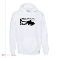 Real Pilots Dont Need Runways Helicopter Pilot Comfort Colors Garment-Dyed Hooded Sweatshirt thumb 0