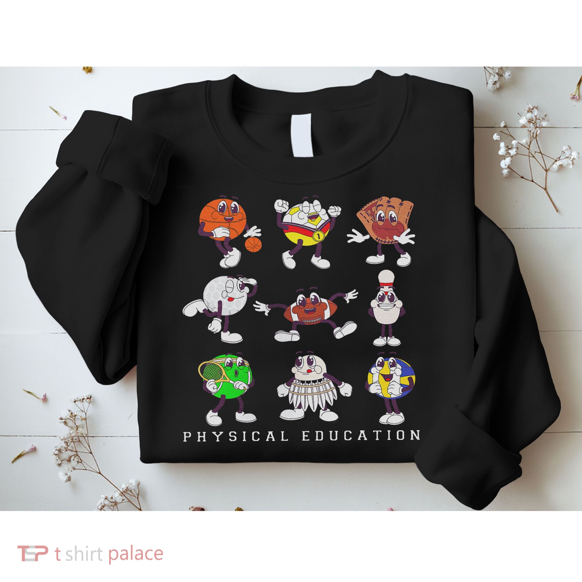 Retro Physical Education Pe Teacher Sports Specials Teacher Sweatshirt