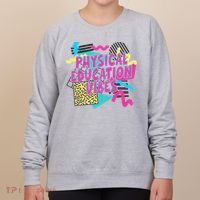 Retro Physical Education Vibes Gym Teacher Phys Ed Teacher Women's Sweatshirt thumb 0