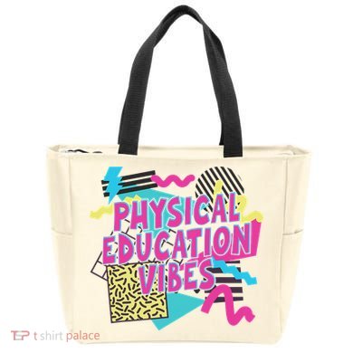 Retro Physical Education Vibes Gym Teacher Phys Ed Teacher Tote Bag