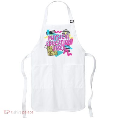 Retro Physical Education Vibes Gym Teacher Phys Ed Teacher Apron