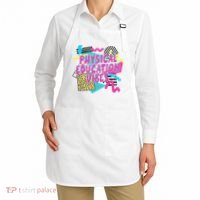 Retro Physical Education Vibes Gym Teacher Phys Ed Teacher Apron thumb 2