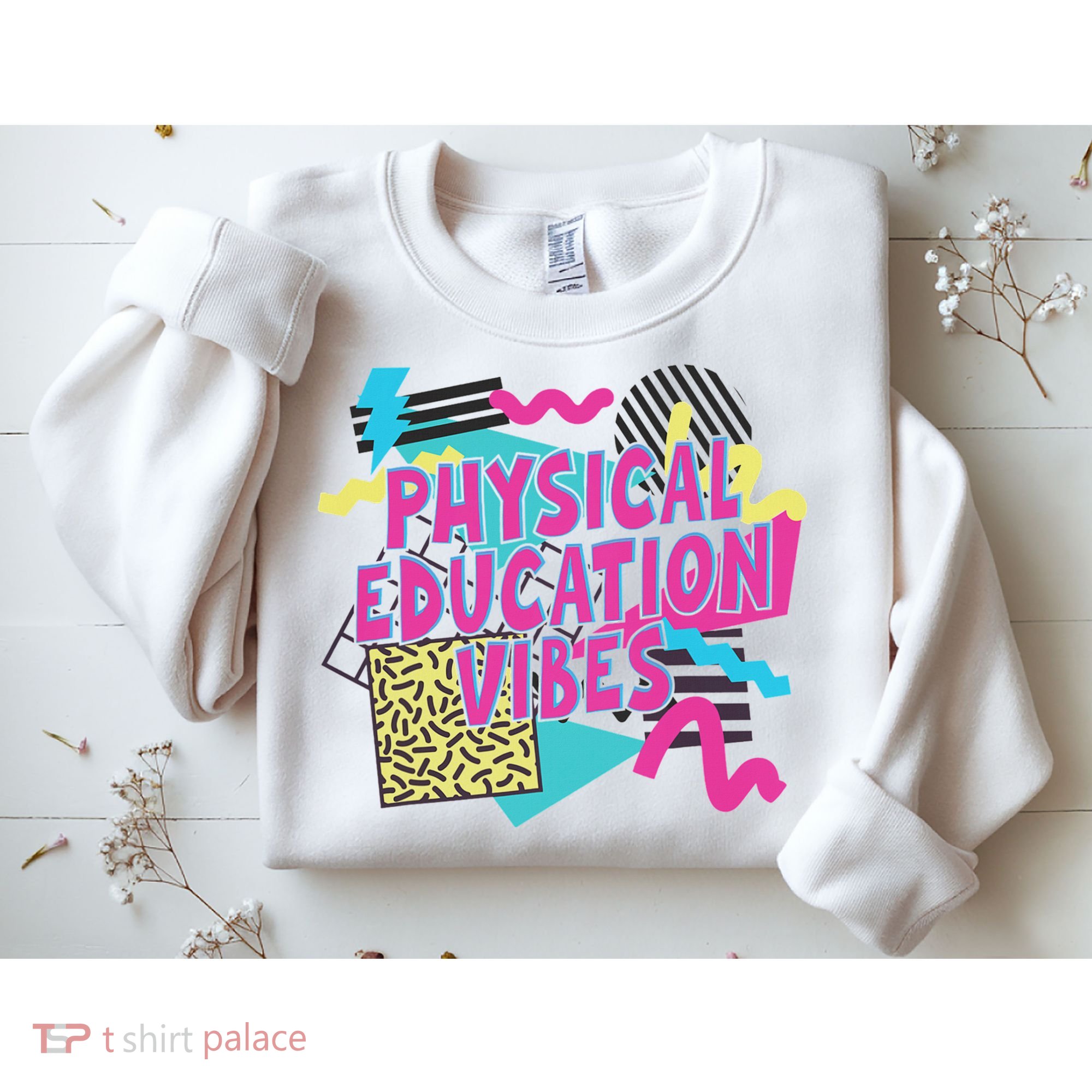 Retro Physical Education Vibes Gym Teacher Phys Ed Teacher Sweatshirt