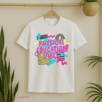 Retro Physical Education Vibes Gym Teacher Phys Ed Teacher T-Shirt thumb 2