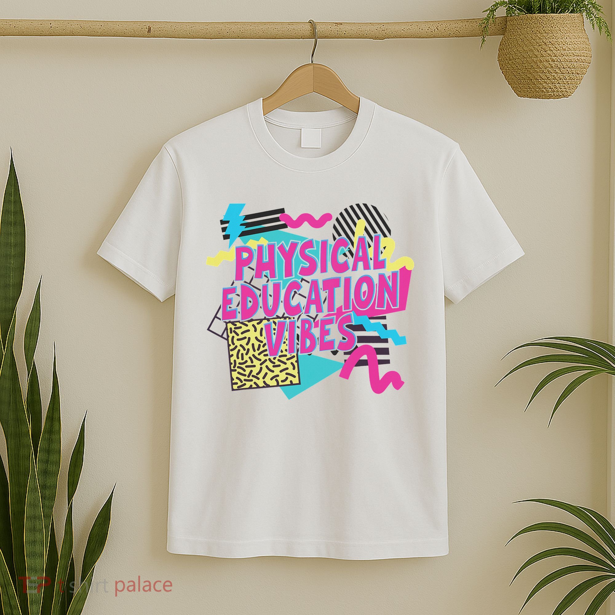 Retro Physical Education Vibes Gym Teacher Phys Ed Teacher T-Shirt