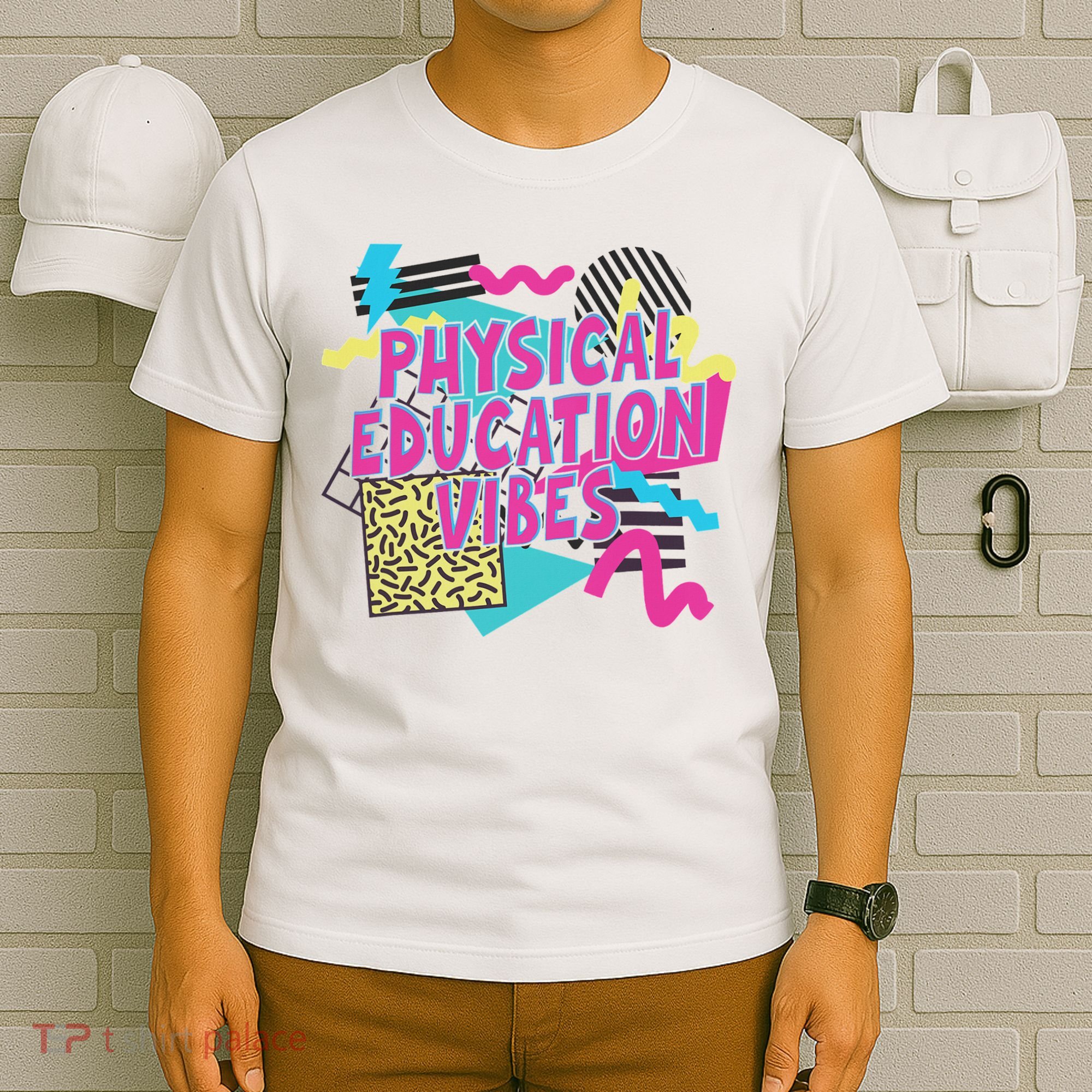 Retro Physical Education Vibes Gym Teacher Phys Ed Teacher T-Shirt