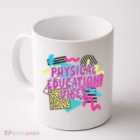 Retro Physical Education Vibes Gym Teacher Phys Ed Teacher Coffee Mug thumb 0