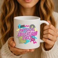 Retro Physical Education Vibes Gym Teacher Phys Ed Teacher Coffee Mug thumb 3