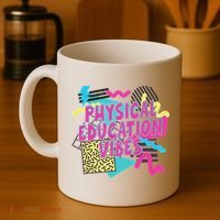 Retro Physical Education Vibes Gym Teacher Phys Ed Teacher Coffee Mug thumb 4