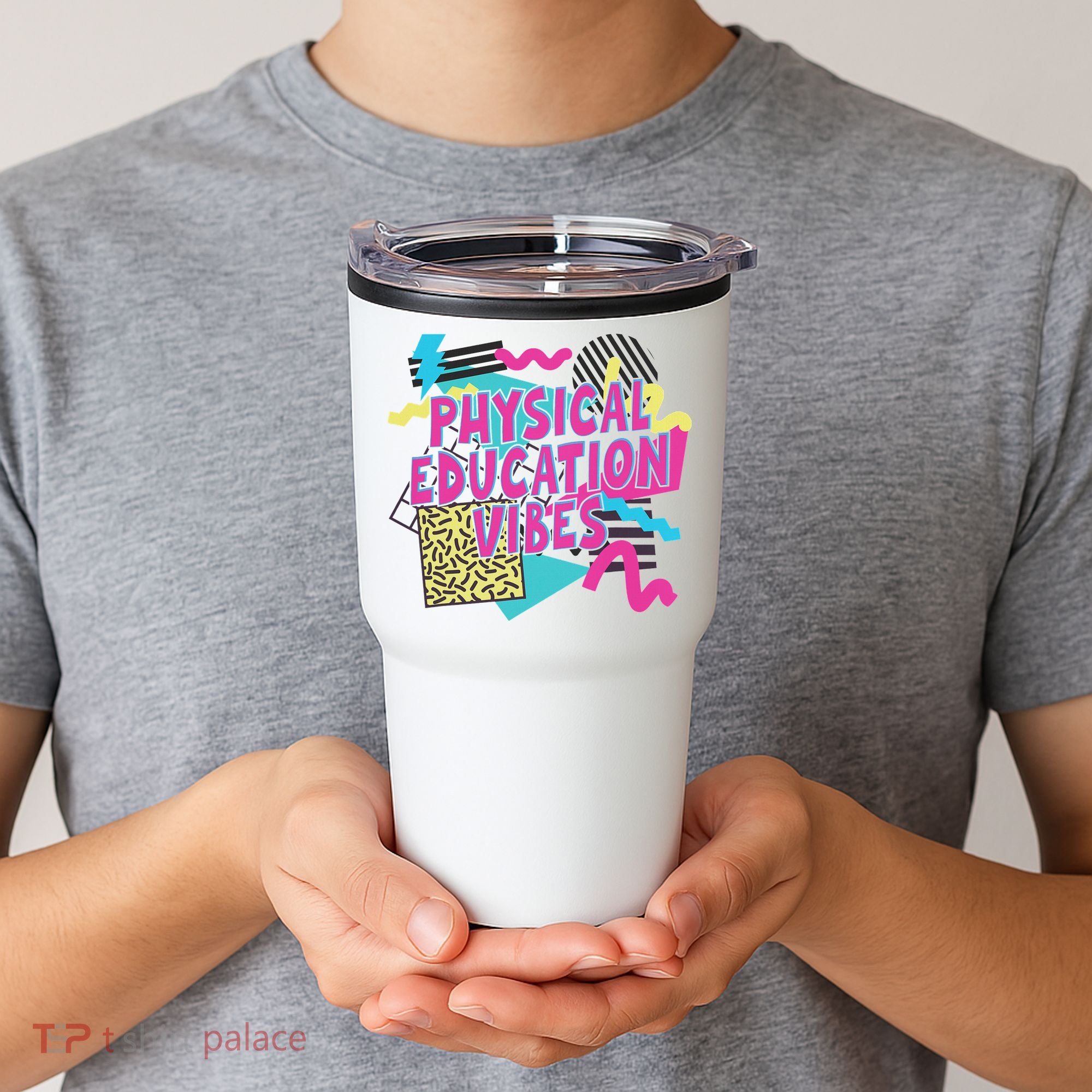 Retro Physical Education Vibes Gym Teacher Phys Ed Teacher Tumbler