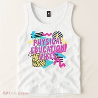 Retro Physical Education Vibes Gym Teacher Phys Ed Teacher Tank Top thumb 2
