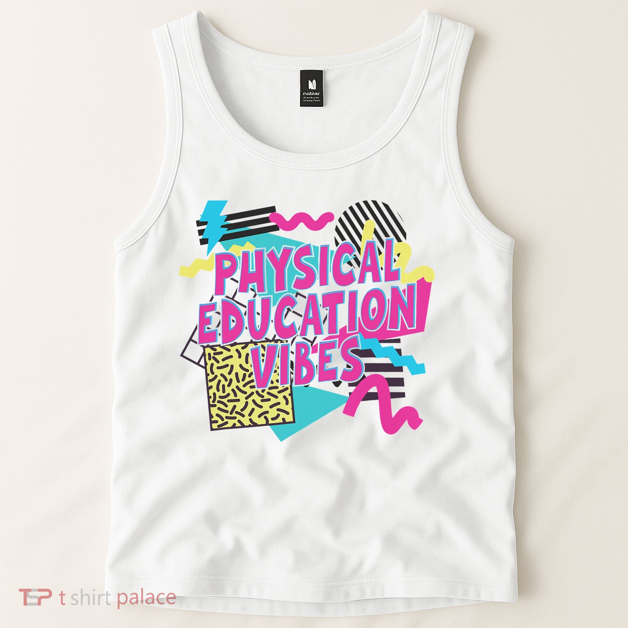 Retro Physical Education Vibes Gym Teacher Phys Ed Teacher Tank Top