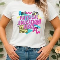 Retro Physical Education Vibes Gym Teacher Phys Ed Teacher Women's T-Shirt thumb 2