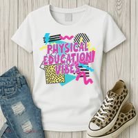 Retro Physical Education Vibes Gym Teacher Phys Ed Teacher Women's T-Shirt thumb 3