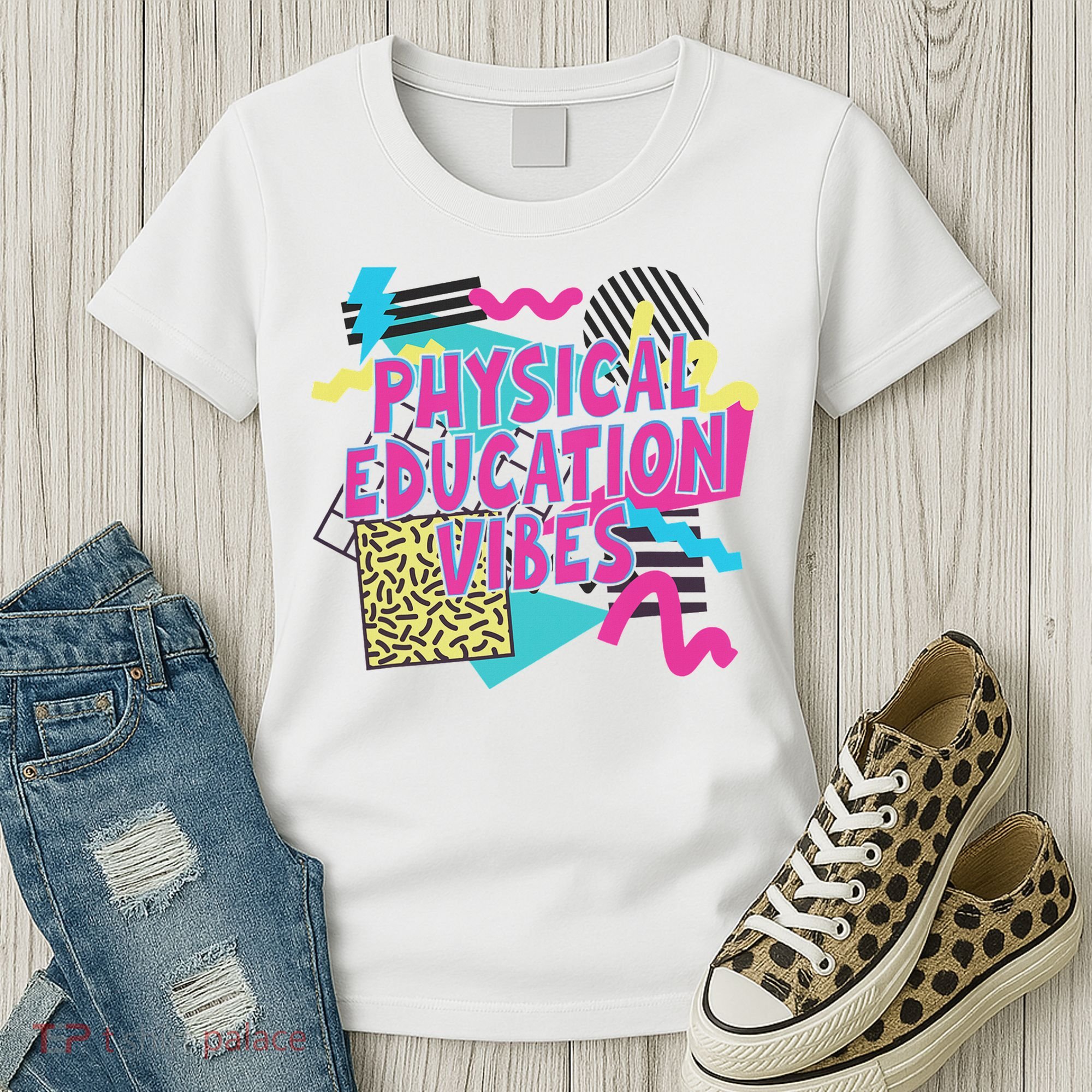 Retro Physical Education Vibes Gym Teacher Phys Ed Teacher Women's T-Shirt